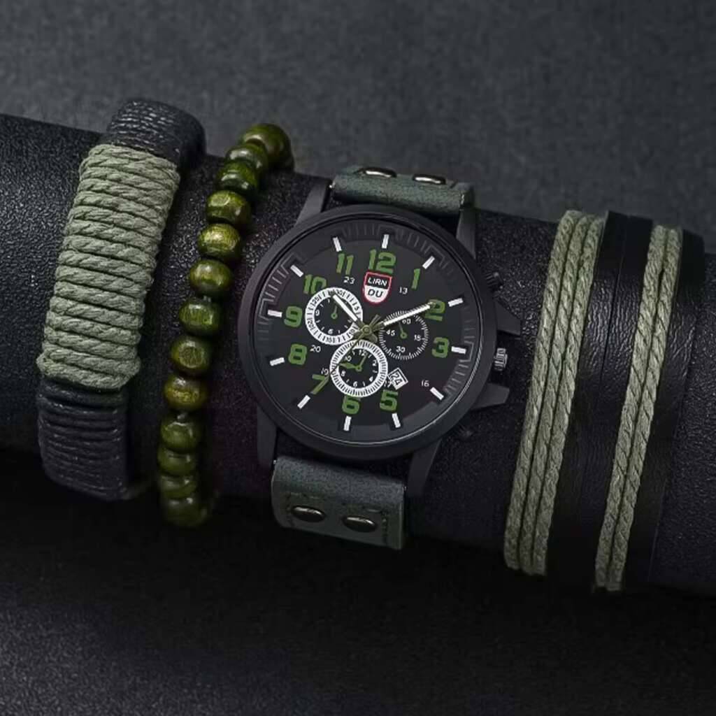 Jam tangan olahraga kasual pri - Leather Watch Band Men ulasan dan harga