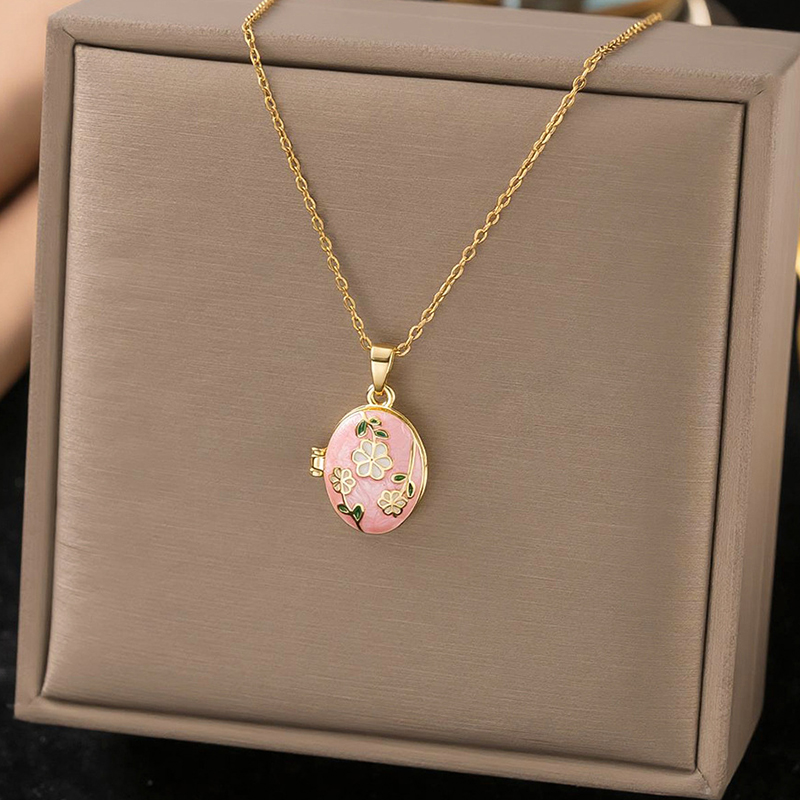 ANENJERY Kalung Liontin Geomet - Butterfly Clasp Deployant ulasan dan harga