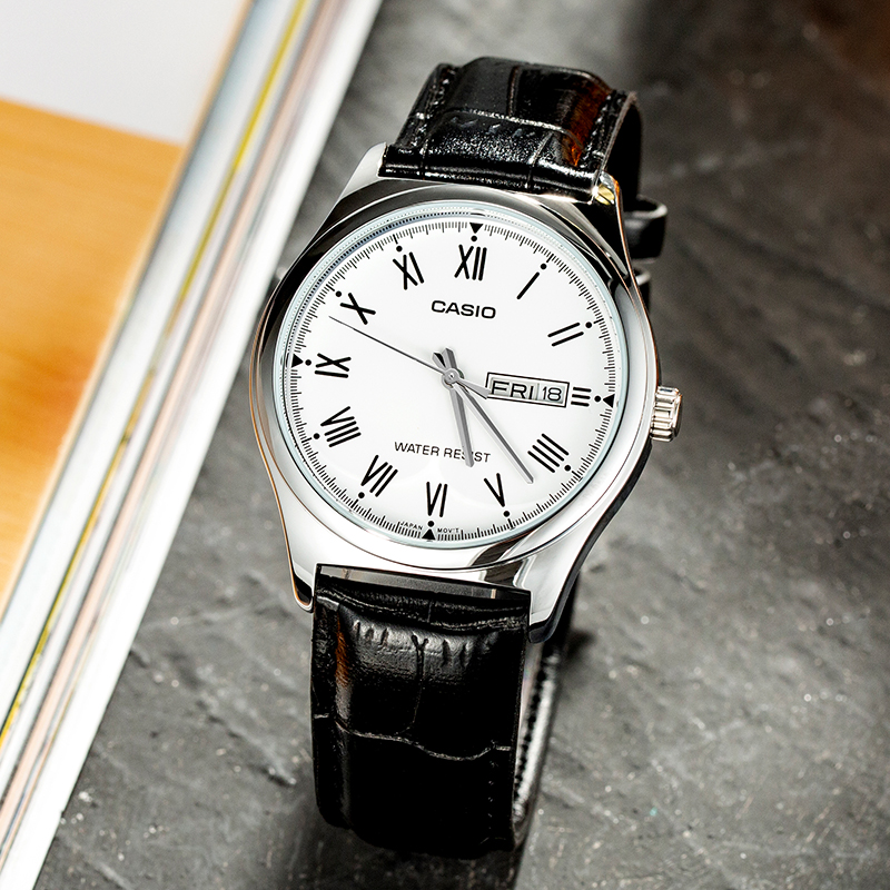 Jam Tangan Analog Pria Casio M - Leather Watch Band Men ulasan dan harga