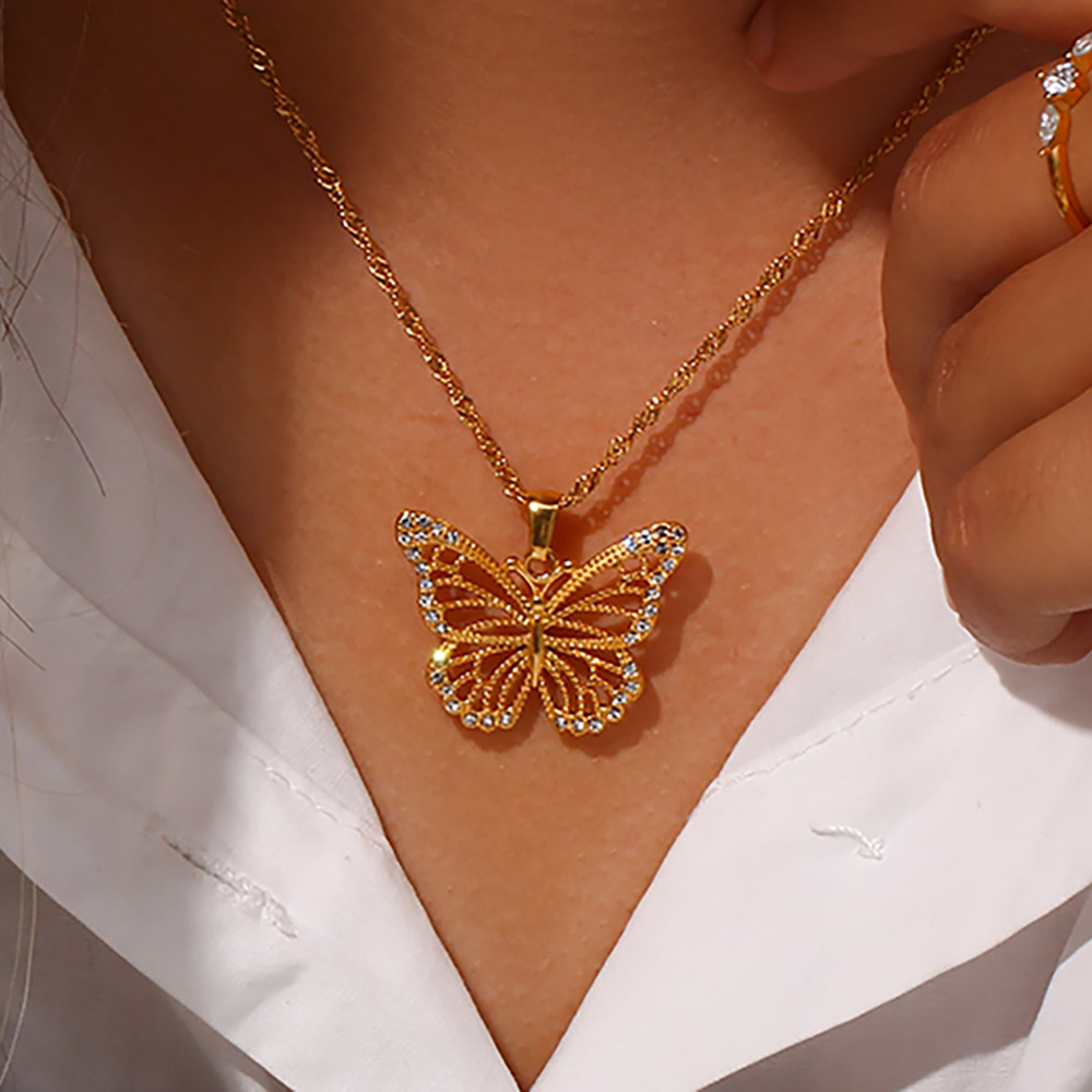 E.B.belle perhiasan baja tahan - Butterfly Clasp Deployant ulasan dan harga