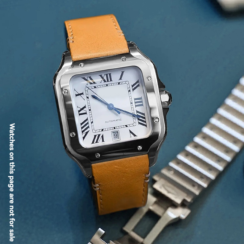 Tali Jam Kulit 19Mm 21Mm untuk - Cartier Watch Santos ulasan dan harga